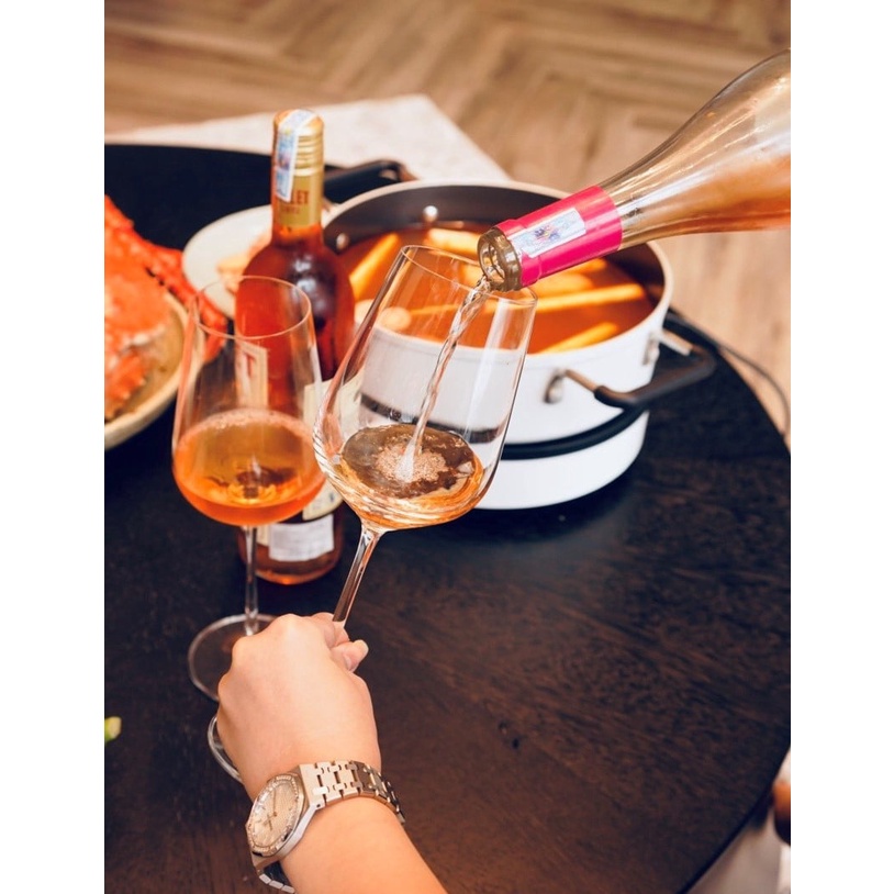 Bộ 6 Ly Uống Rượu Vang Trắng Pha Lê Cao Cấp Lucaris Chardonnay 425ml Nhập Khẩu Chính Hãng Không Chì - Hongkong S04CD15