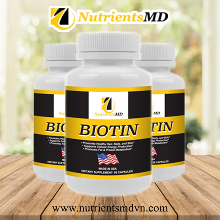 NutrientsMD Biotin 5000mcg - Kích thích mọc tóc, săn chắc móng