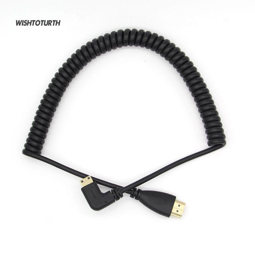 ☼Cáp Lò Xo Chuyển Đổi HDMI Góc 90 Độ Tiện Dụng