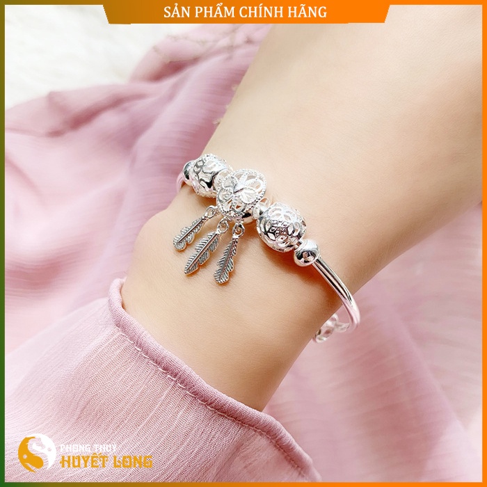 Lắc Tay Bạc Nữ S925 Kiểu Dream Catcher Thời Trang Cao Cấp, Vòng Tay Nữ Bạc, Tặng Hộp Gấm