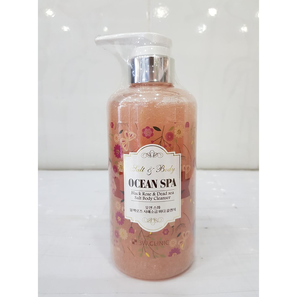 Sữa Tắm Muối Biển Tẩy Da Chết 3W CLINIC Salt And Body Ocean Spa 500ml Hàn Quốc | BigBuy360 - bigbuy360.vn
