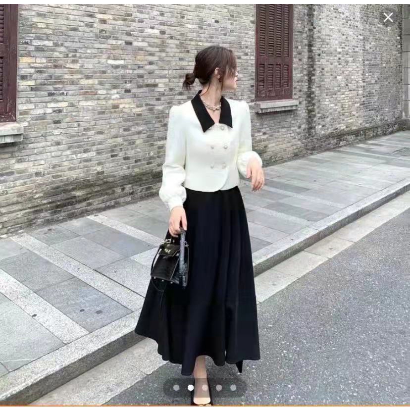 Set áo khoác + chân váy thời trang nữ tính | BigBuy360 - bigbuy360.vn