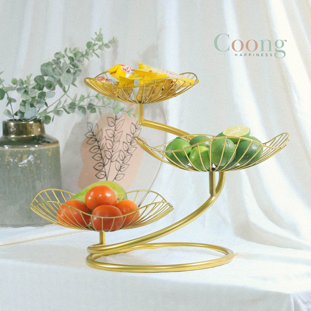 Giỏ đựng trái cây 3 tầng