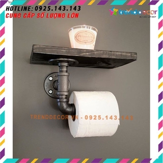 Giá treo kết hợp kệ để đồ nội thất ống nước trang trí phòng JONNYDECOR