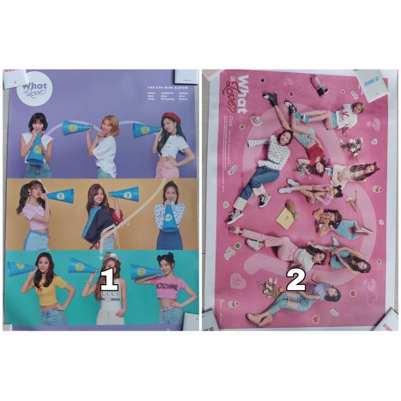 POSTER TWICE WHAT IS LOVE OFF TRANH TREO ẢNH màu sắc