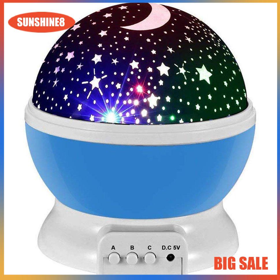 【SUN】Rotating Dream Projector Lamp Starry Night Light Colorful Starry Sky Lamp