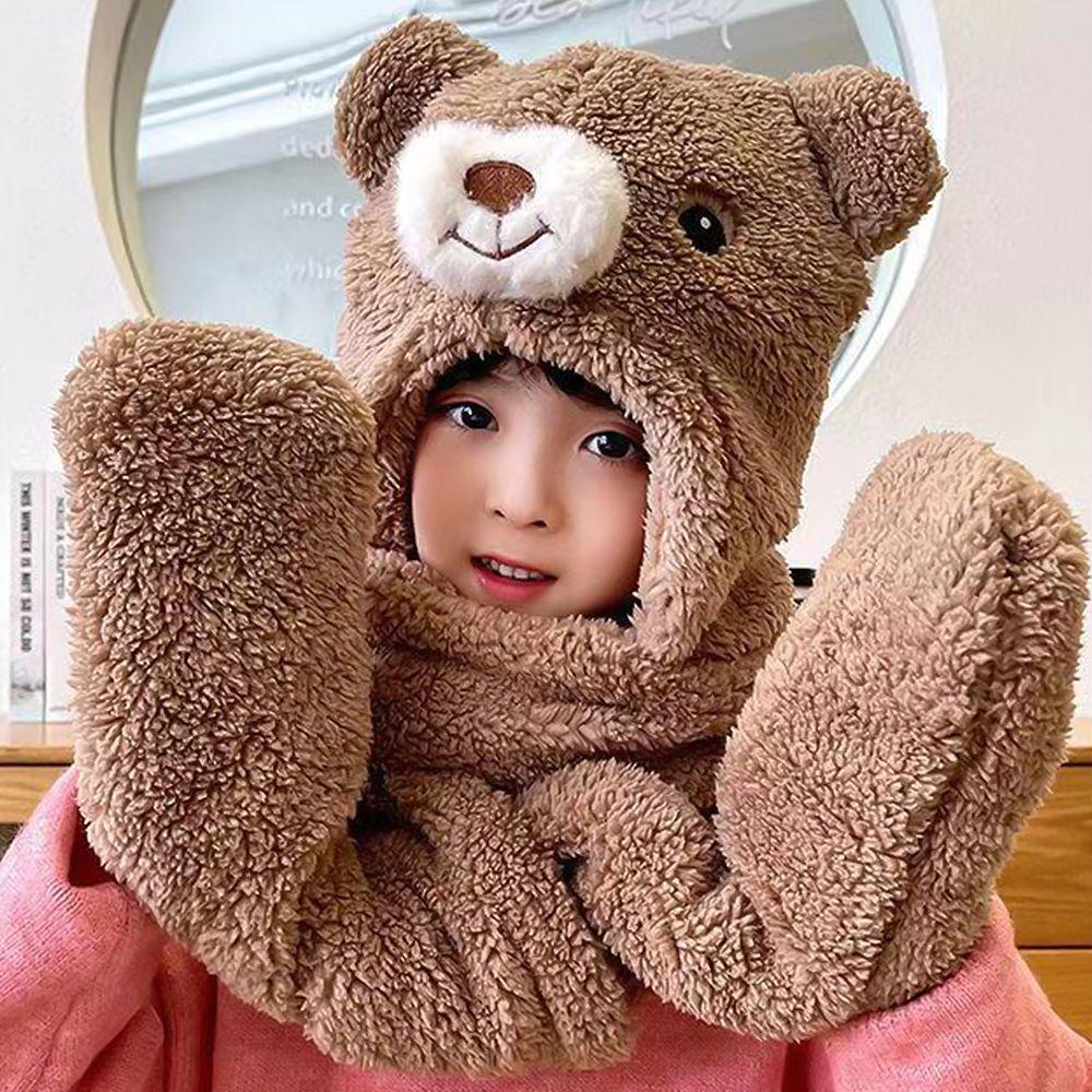 Mũ Lông Chống Gió Kèm Khăn Choàng Cổ Thời Trang Mùa Đông Cho Nữ