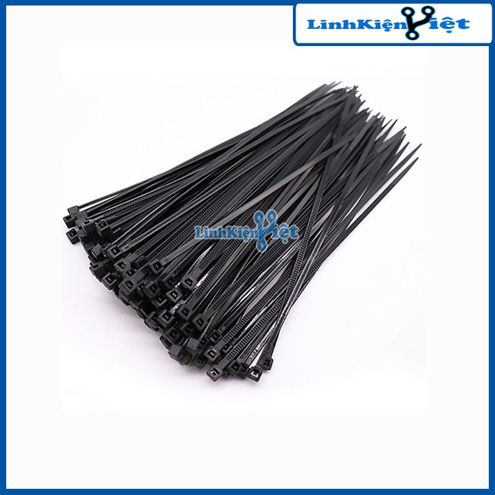 Gói 250PCS Dây Thít Đen 8X400mm