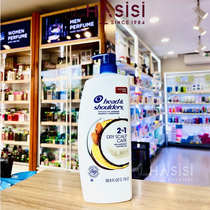 Gội Xả - Dầu Dừa &amp; Hạnh Nhân H&amp;S - Dry Scalp With Almond &amp; Coconut Oil 2in1 1.15L
