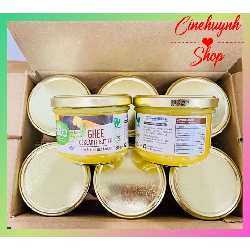 BƠ GHEE HỮU CƠ BIO NỘI ĐỊA ĐỨC CHO BÉ 180GR