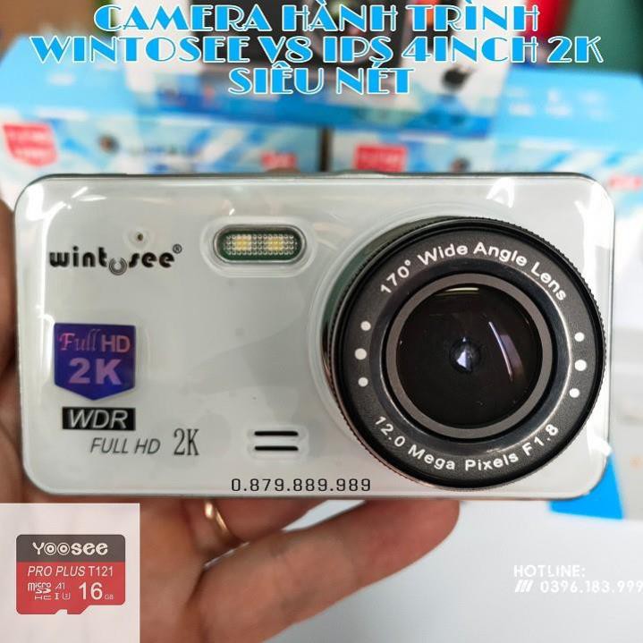 Camera hành trình ô tô Wintosee V8 gps màn hình 4 Inch 2K Siêu nét - Dual Camera | BigBuy360 - bigbuy360.vn