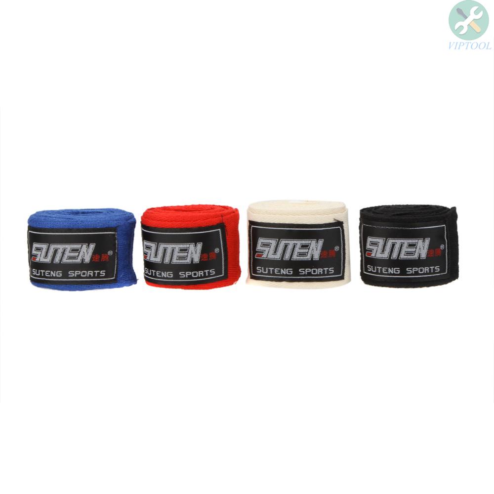 Cuộn 2 Cuộn Băng Quấn Tay 5cm Dài 2.5m 100% Cotton Hỗ Trợ Tập Boxing Muay Thai Mma Taekwondo