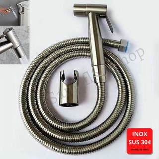 Bộ vòi xịt vệ sinh inox sus 304 dây ruột bố 3 lớp