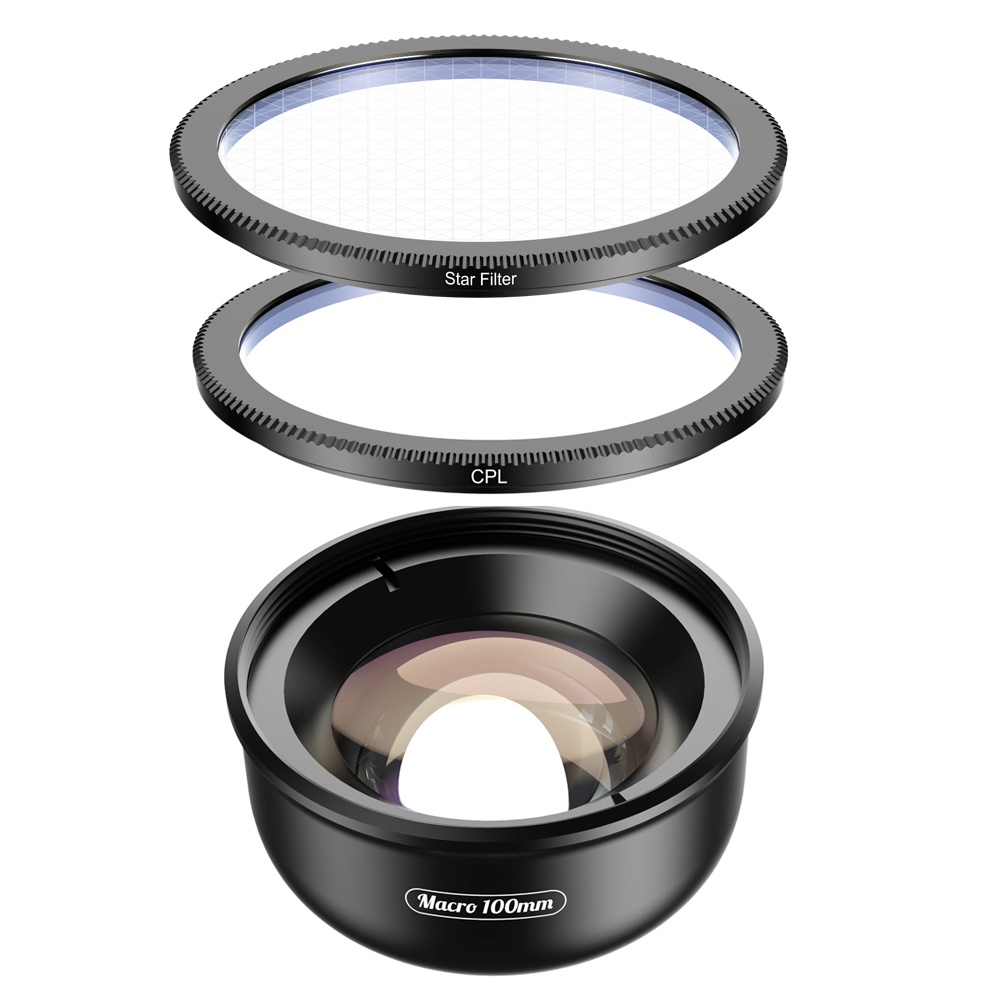 Ống Kính Lens Apexel HD 100mm Macro Cho iPhonex xs max Samsung s9