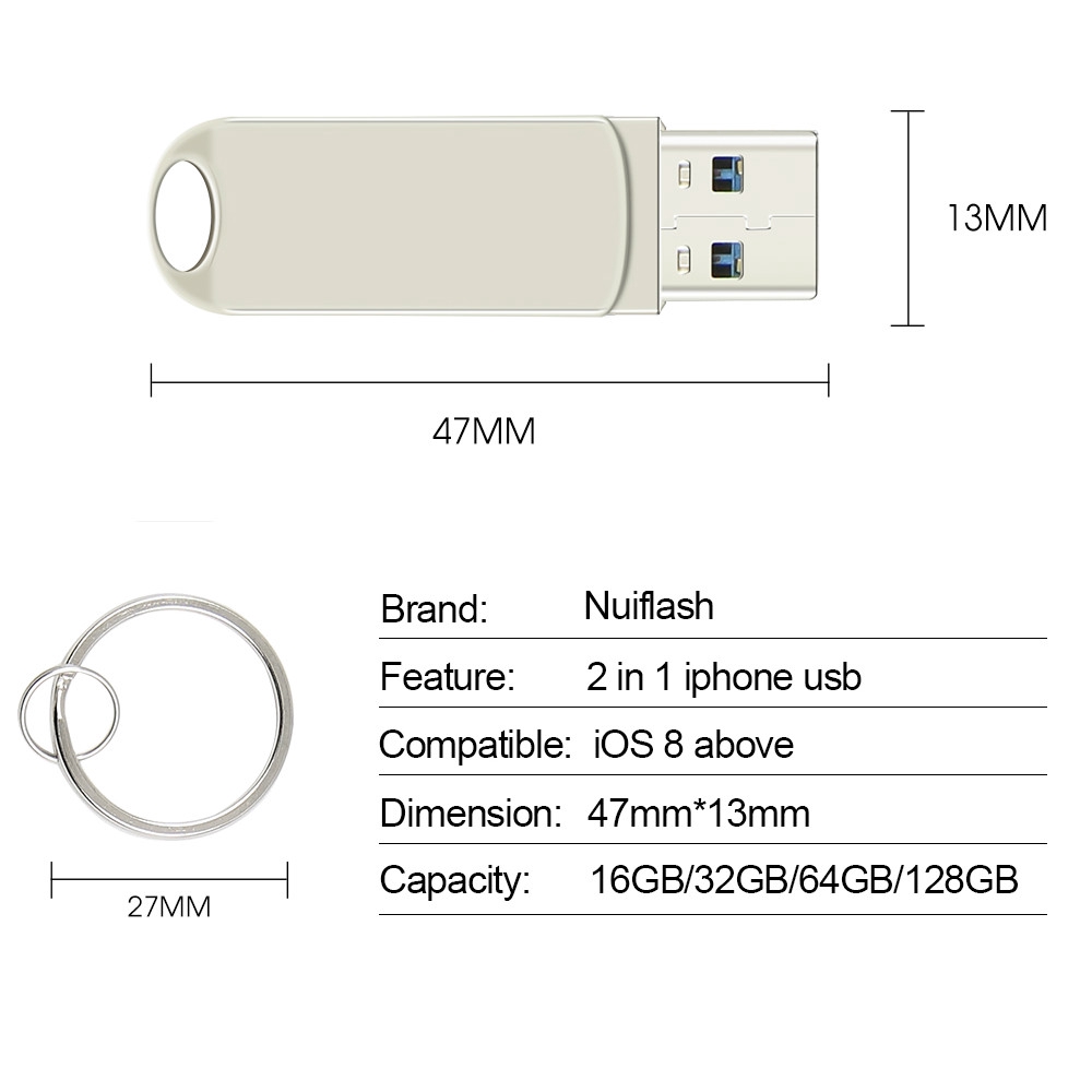Usb Otg Cho Iphone/Ipad 16gb 32gb 64gb 128gb 256gb 512gb