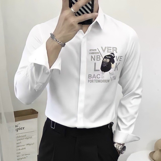 Áo sơ mi nam tay dài họa tiết in đẹp cao cấp chuẩn shop💥💥💥