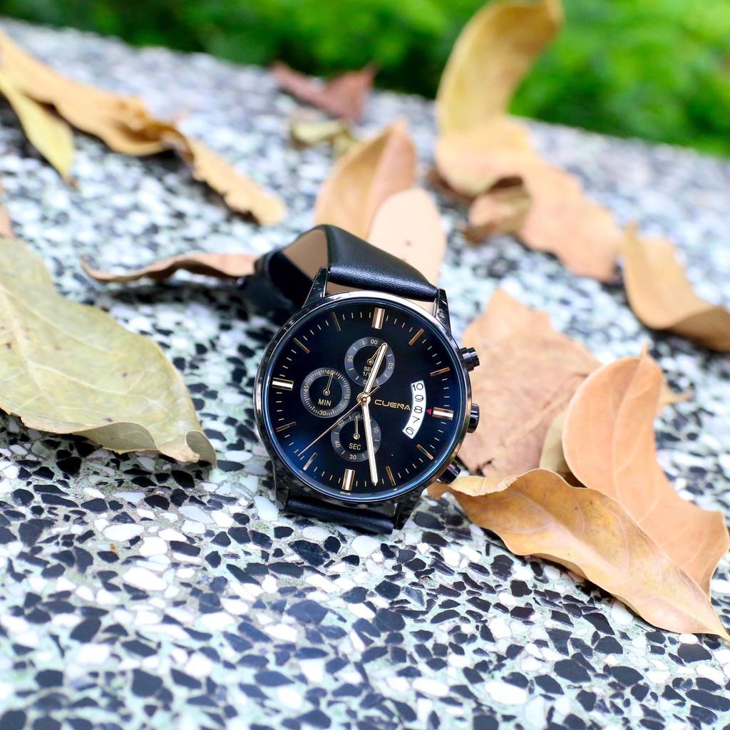 [SIÊU QUÀ TẶNG- CHỈ HÔM NAY] Đồng hồ nam CUENA DÂY DA CAO CẤP - Tặng 1 Pin Dự Phòng + 1 VÍ DA NAM Sang Trọng - (CUEA1KV) | BigBuy360 - bigbuy360.vn