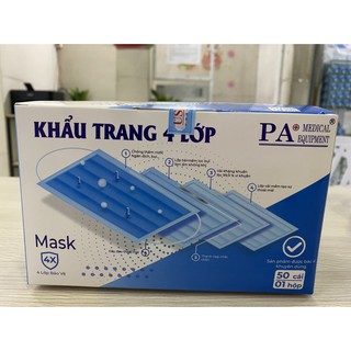 Khẩu trang y tế 4 lớp ( có màng lọc)