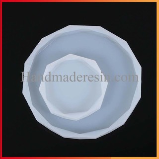 Khuôn Silicon Làm Khay Coaster Đa Giác