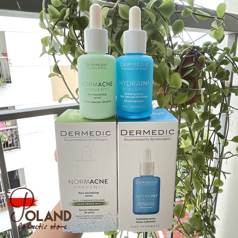 Serum cấp ẩm Hydrain3 / Serum se khít lỗ chân lông Normacne 30ml