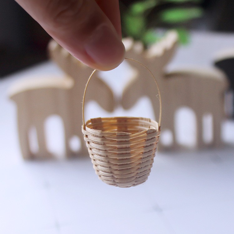 Phụ kiện mô hình mini doll figure 1/6 - Giỏ Lẵng Hoa