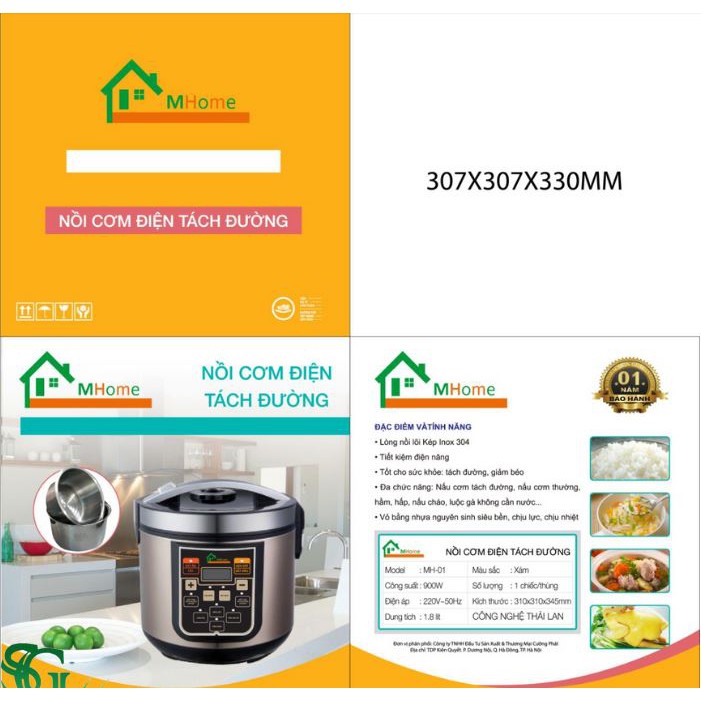 Nôi cơm điện tách đường Mhome MH-01