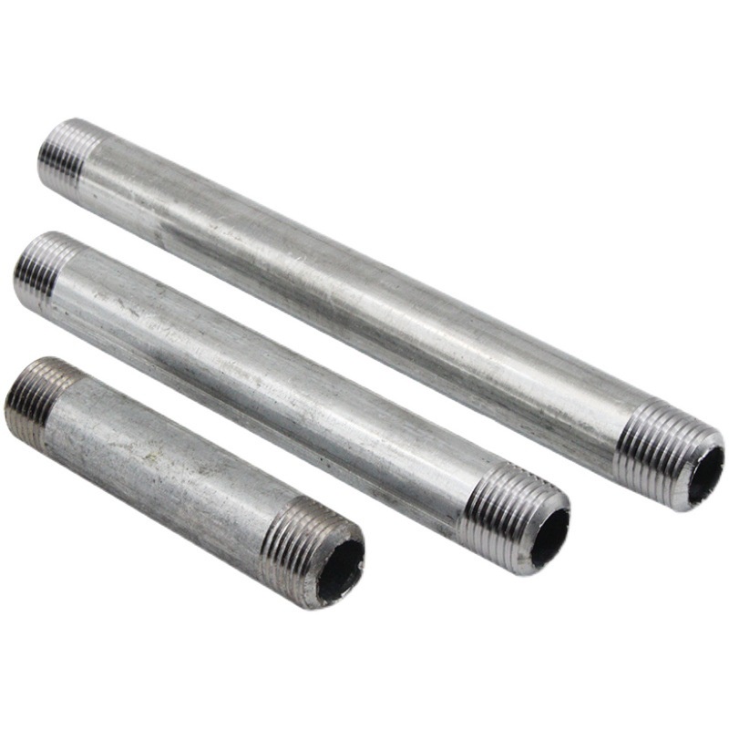 Ống Sắt Tròn Tiện Ren 2 Đầu - Ống tuýp sắt Phi 21, Phi 27, Phi 34 Decor Lotacom
