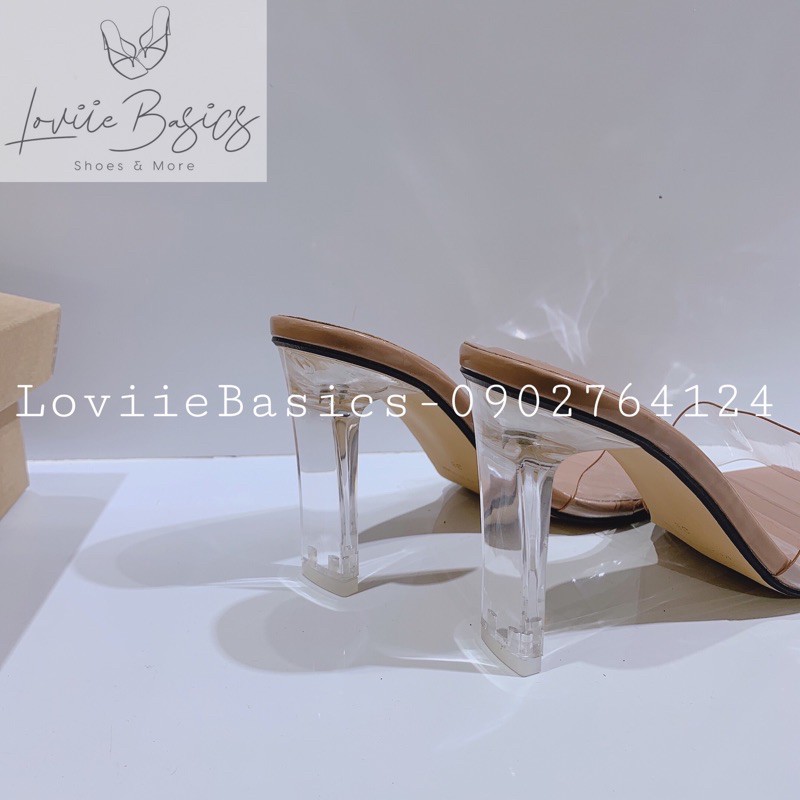 LOVIIE BASICS - DÉP CAO GÓT THỜI TRANG NỮ QUAI NGANG MICA ĐẾ DẸP TRONG 9 PHÂN - DÉP CAO GÓT QUAI MICA GÓT DẸP D210110