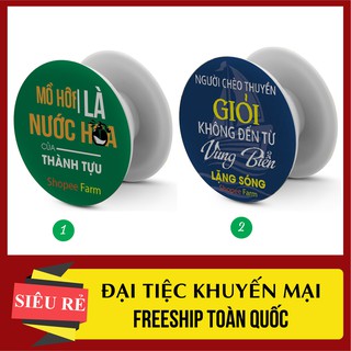 Giá đỡ điện thoại, giá đỡ cầm tay, để bàn pop dạng tròn mẫu có sẵn (in theo yêu cầu)
