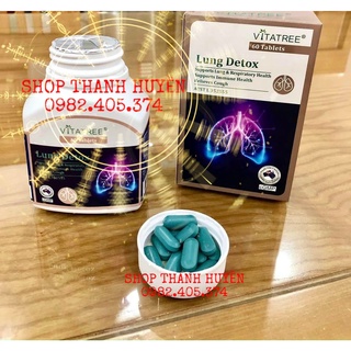 Viên uống hỗ trợ thải độc phổi vitatree lung detox 60 viên