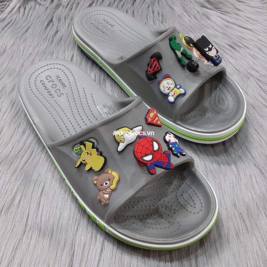 Dép quai ngang crocs baya nam nữ tặng kèm jibbitz, dép crocs quai ngang giá rẻ, dép lê cross - Crocs house