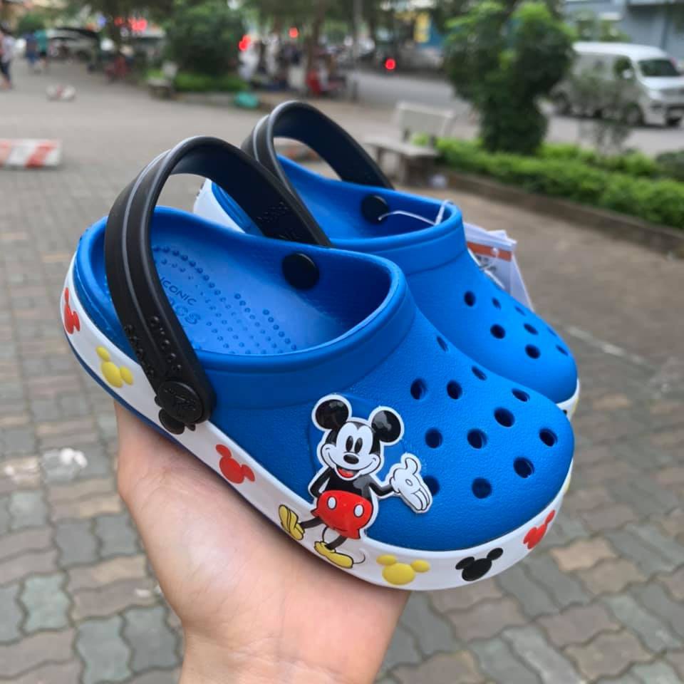 [Tặng jibit] - Sục Bé Trai - Dép Bít Đầu In Hình 3D Mickeyy êm mềm nhẹ, chống trơn trượt