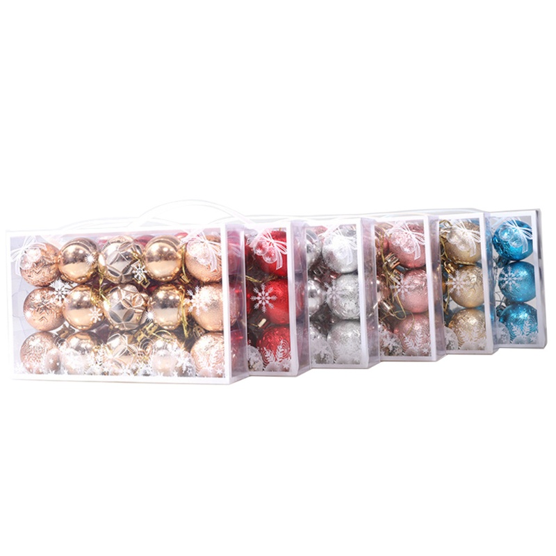 Set 15 Phụ Kiện Trang Trí Cây Thông Noel Chống Vỡ Kích Thước 1.57 &quot;