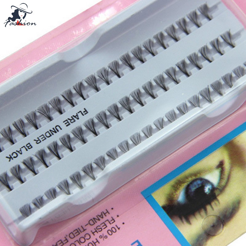 FF 60 Stand Individual False Fake Eyelashes Corner Flare Cluster Lashes Beauty Tools