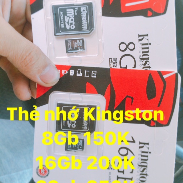 Thẻ nhớ Kingston 8gb 16gb 32gb