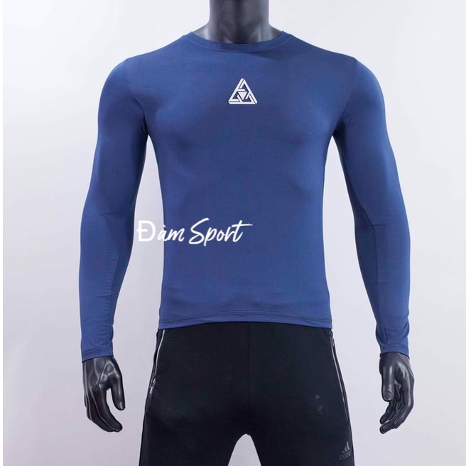 Áo thun nam dài tay cao cấp co giãn 4 chiều, Áo thể thao giữ nhiệt Đàm Sport