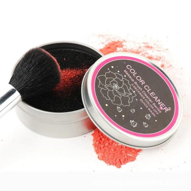 [Hàng mới về] Hộp mút làm sạch cọ trang điểm loại bỏ màu phấn nhanh chóng tiện lợi