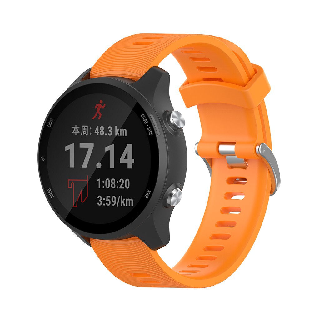 Dây đeo silicon 20mm cho đồng hồ Garmin Forerunner 245M/245/Samsung Galaxy Watch Active2/ Active Band /Amazfit Bip Lite