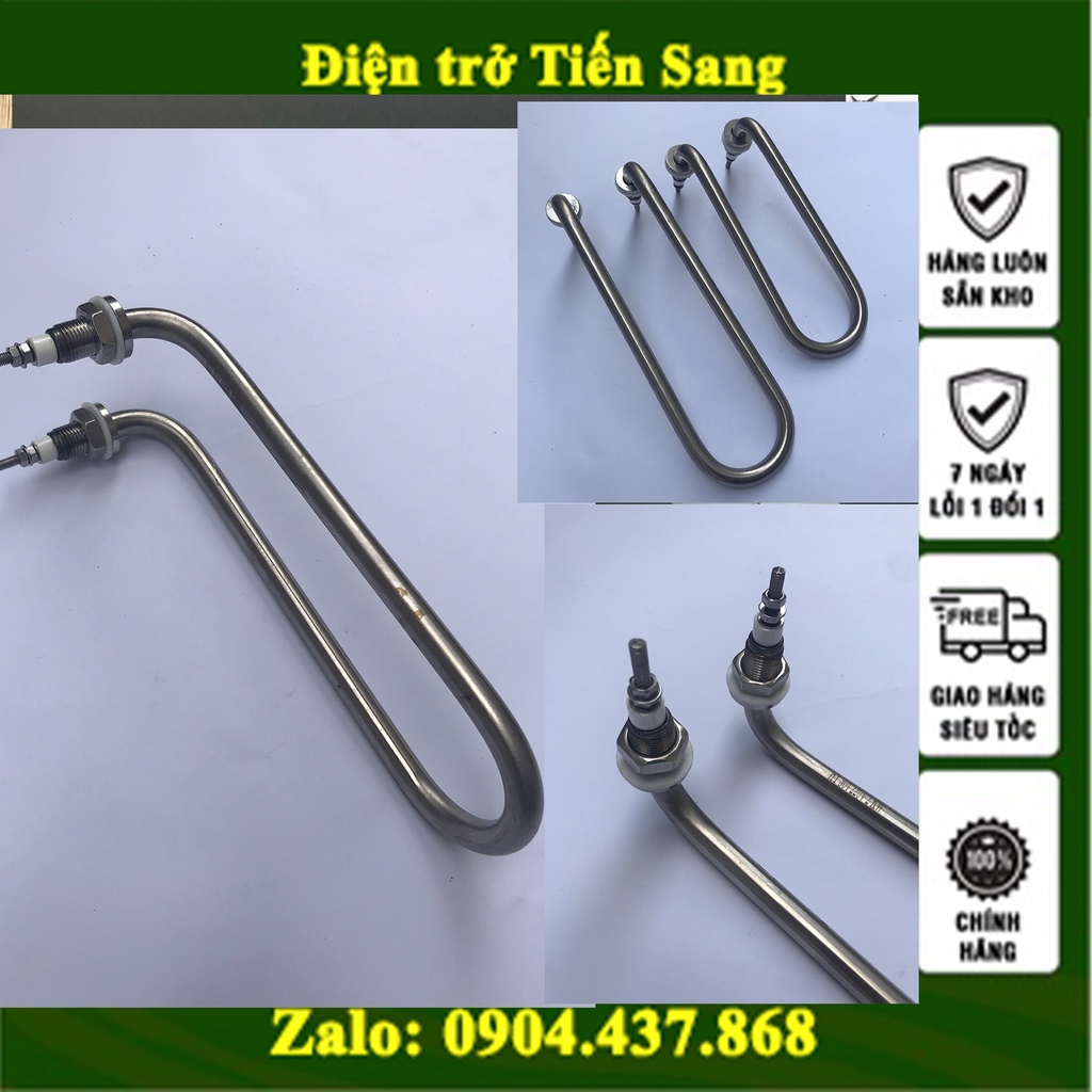 Điện trở nhiệt U Quỳ 1.5KW 20cm 220V/380V, thanh nhiệt chân quỳ đốt nóng, nồi hơi, sấy khô, nồi phở