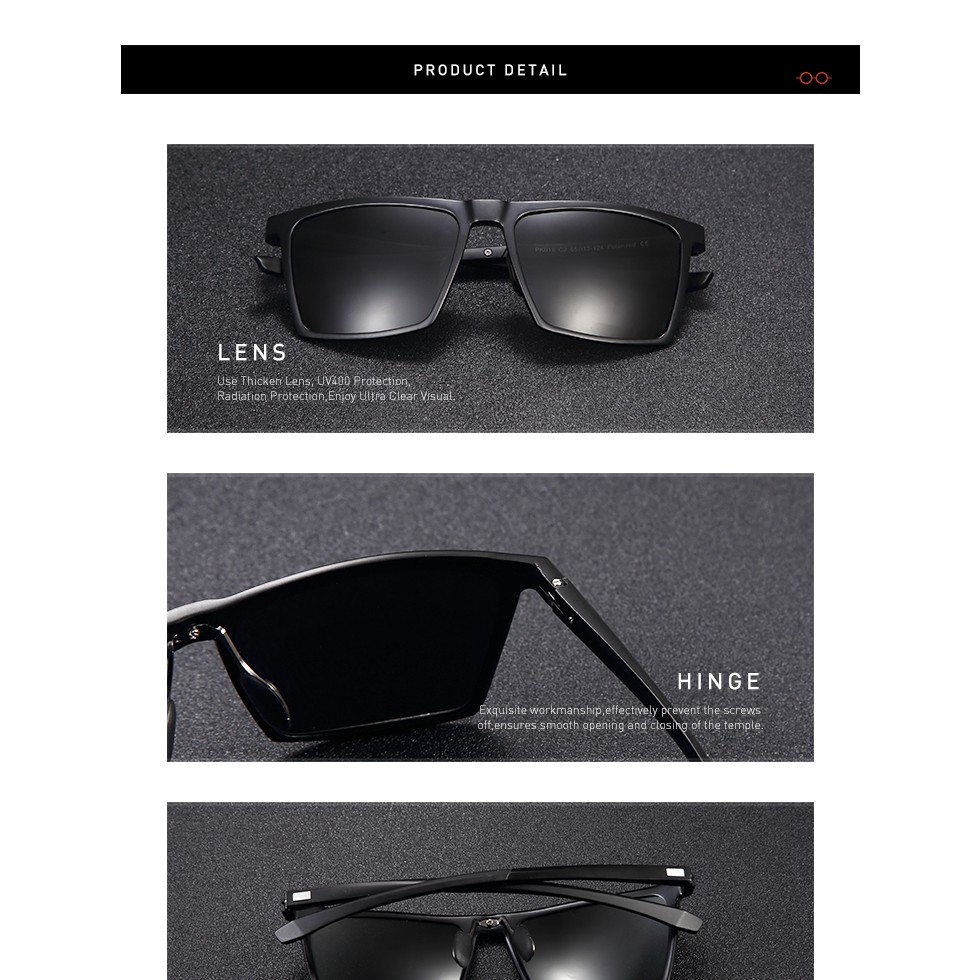 Kính Mát Nam PK018 cao cấp tròng Phân Cực gọng Nhôm | BigBuy360 - bigbuy360.vn