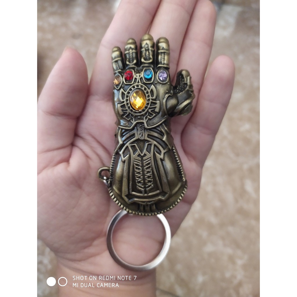 Móc khóa siêu anh hùng hình bàn tay Thanos, búa Thor, rìu Thor siêu đẹp chất liệu hợp kim không rỉ nk033