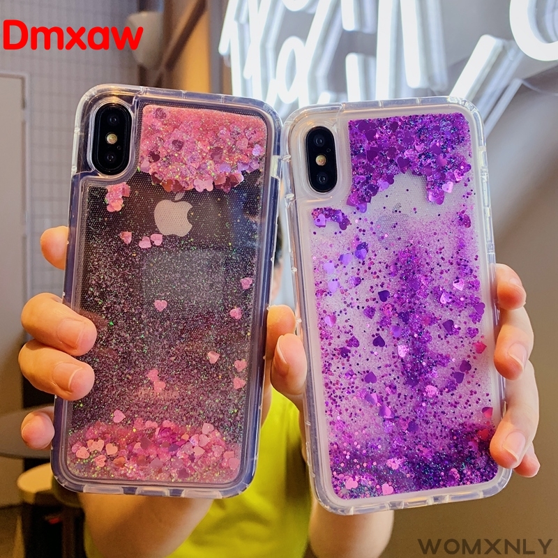 Ốp điện thoại TPU mềm kim tuyến nước thời trang cho SAMSUNG GALAXY J6 J4 PLUS J2 CORE J8 A6 A8 PLUS 2018