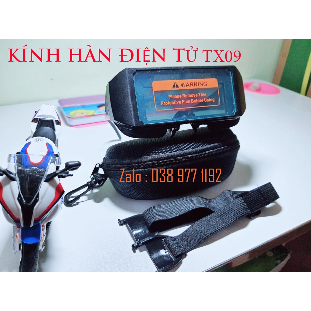 Kính hàn điện tử TX09  2022 tặng kèm 1 bao đựng và dây đeo , giá hủy diệt luôn ạ