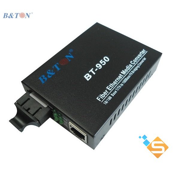 Môt Cặp Converter Single mode 1GB, 1 sợi quang 20km BTON BT-950GS-20A/B | Bảo Hành Chính Hãng 12 thá