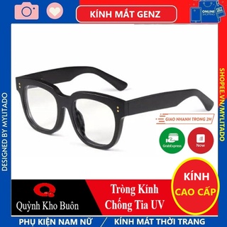 Kính mát nam nữ xuất xịn thời trang - Gọng bản to Cao Cấp bản lề hợp kim chữ khắc Laser 2128