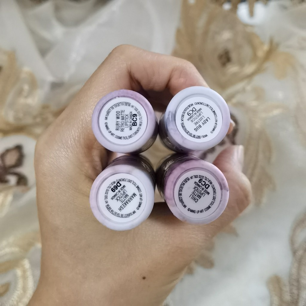 (Hàng Mới Về) Son Môi Mac 3g Vỏ Màu Vàng Hồng Thiết Kế Vỏ Họa Tiết Cẩm Thạch | BigBuy360 - bigbuy360.vn