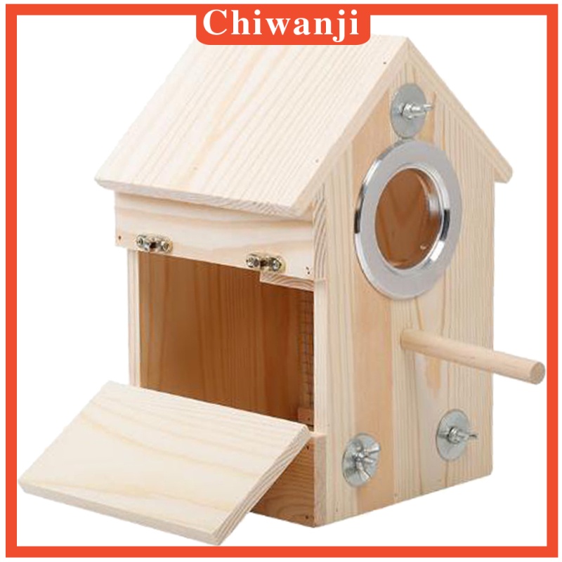 Nhà Chim Bằng Gỗ Dùng Trang Trí Budgie Parakeet