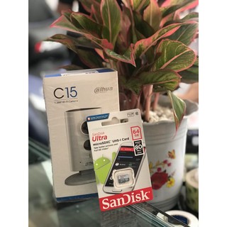 combo camera dahua c15 chính hãng(tem dss) tặng thẻ nhớ 64gb
