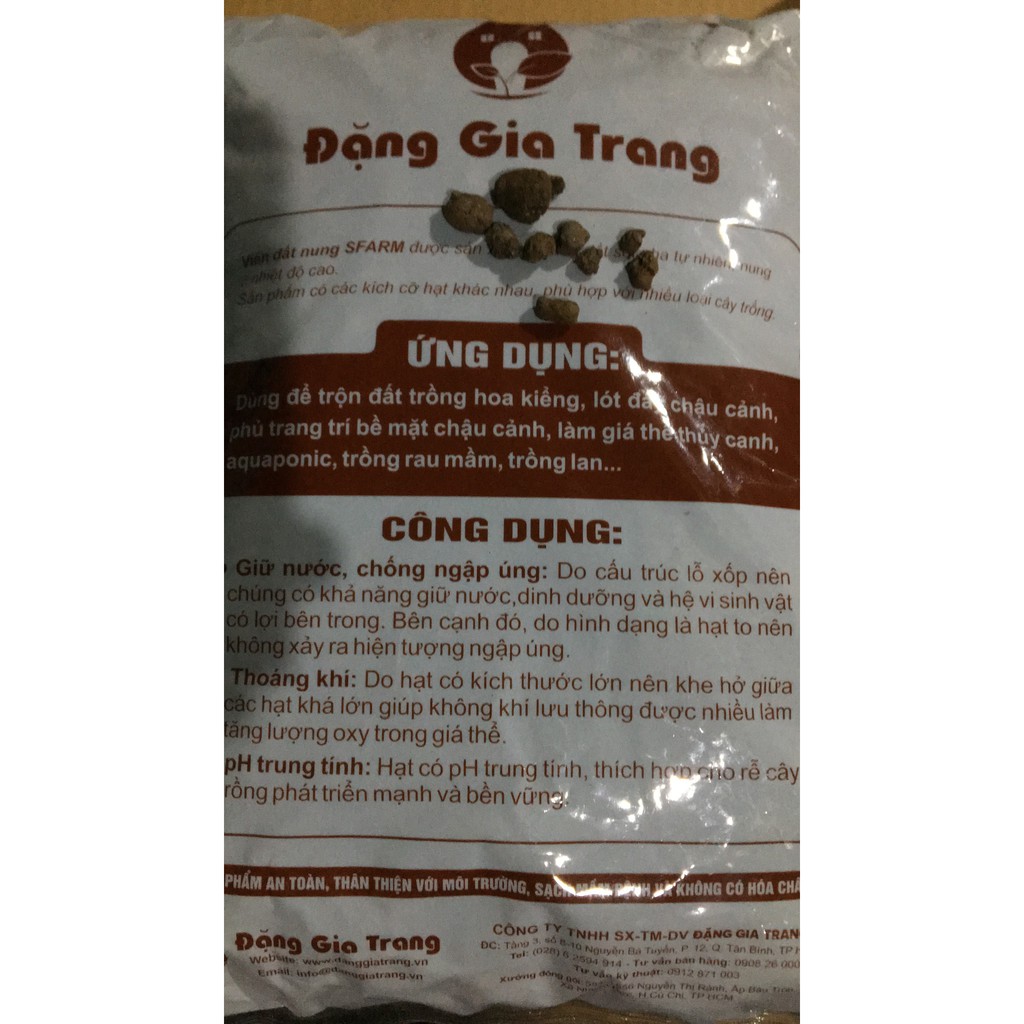 VIÊN ĐẤT NUNG  - TÚI 5DM3