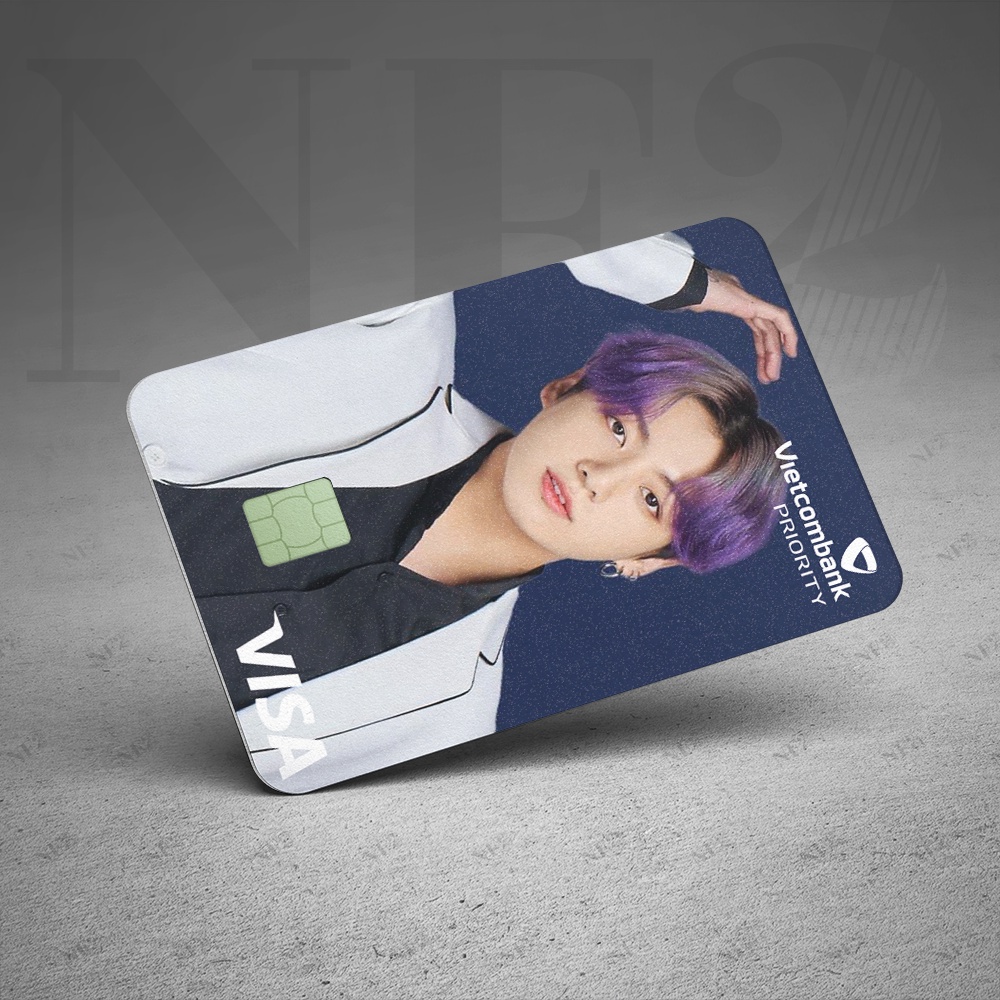 BTS x PLD - Decal Sticker Thẻ ATM  Miếng Dán Trang Trí NF2 Cards